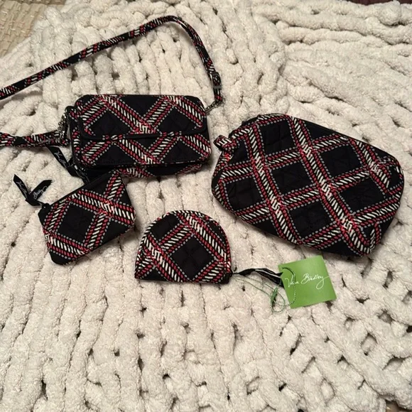 Vera Bradley 4 piece bundle Minsk plaid - Picture 1 of 7